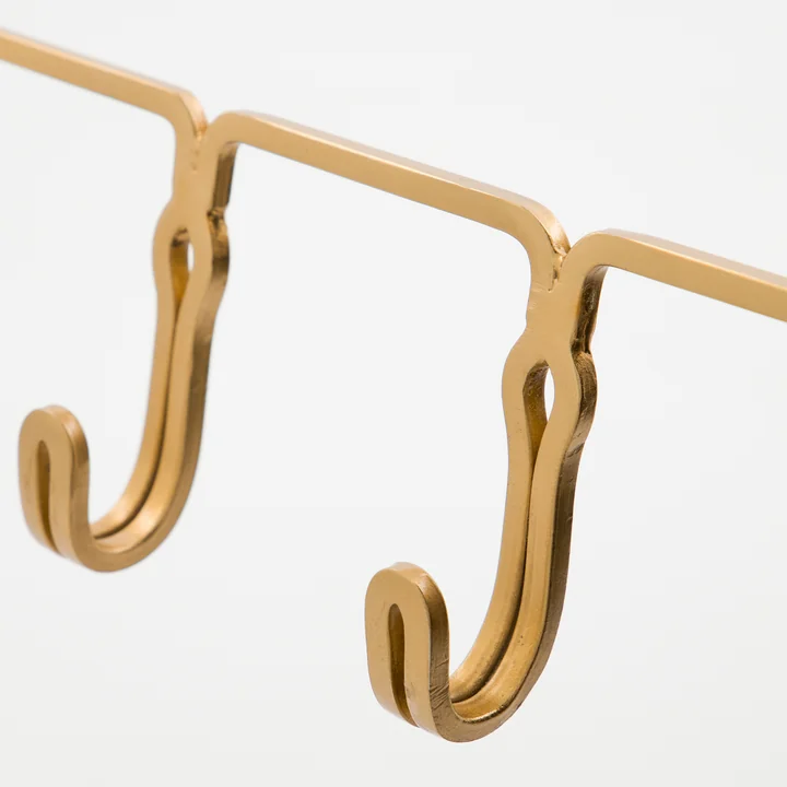 House Doctor - Yra Hakenleiste, L 32 cm,  messing-finish