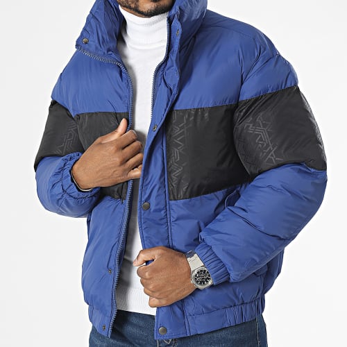 Doudoune Capuche Bleu Roi