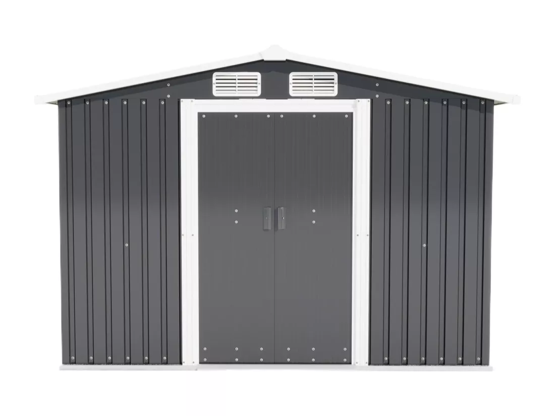 Cabanes en métal, d246cm×h178cm, gris
