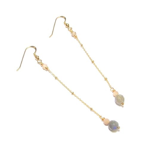Boucles d'oreilles xingu labradorite
