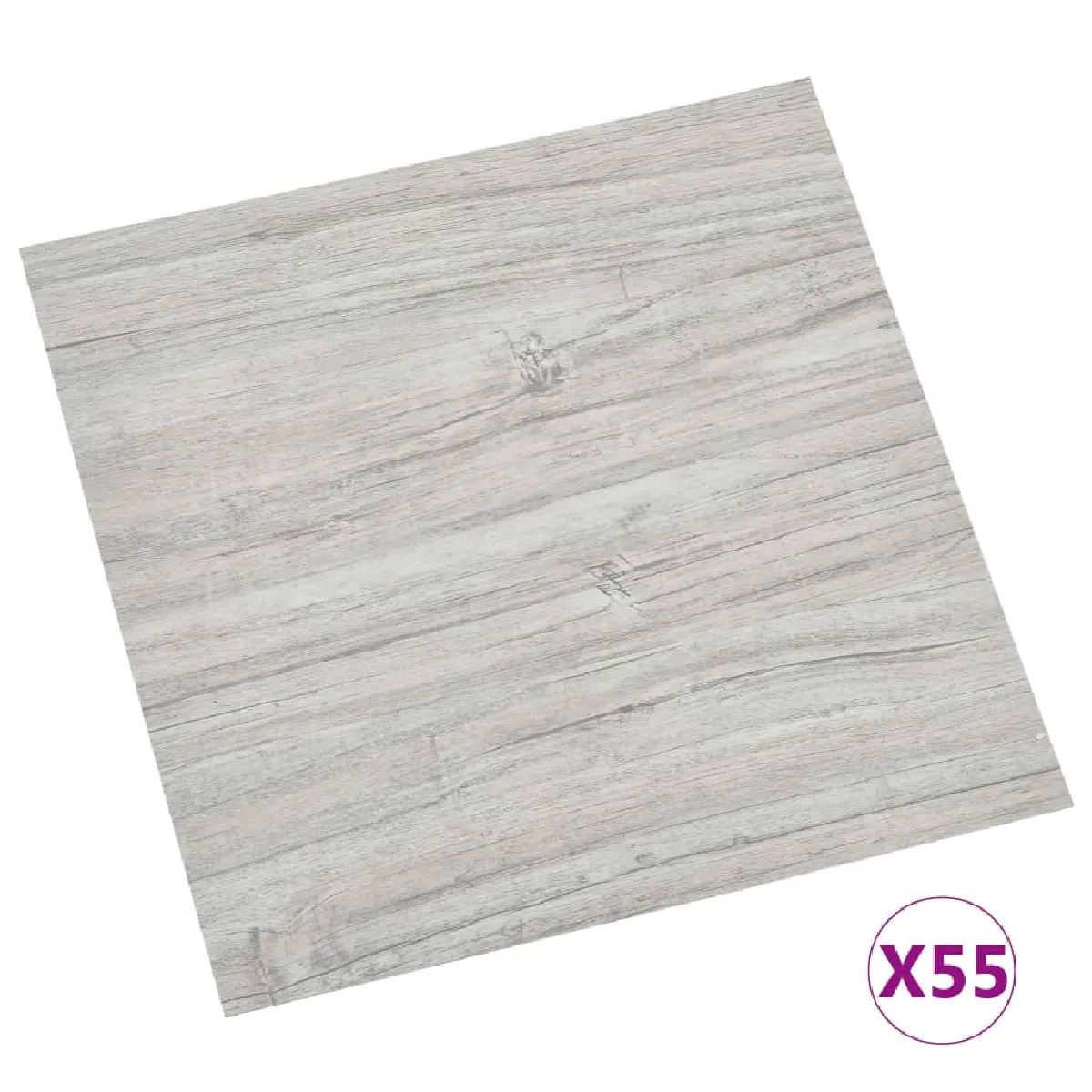 vidaXL Dalles Autoadhésives 55 pcs - Gris clair