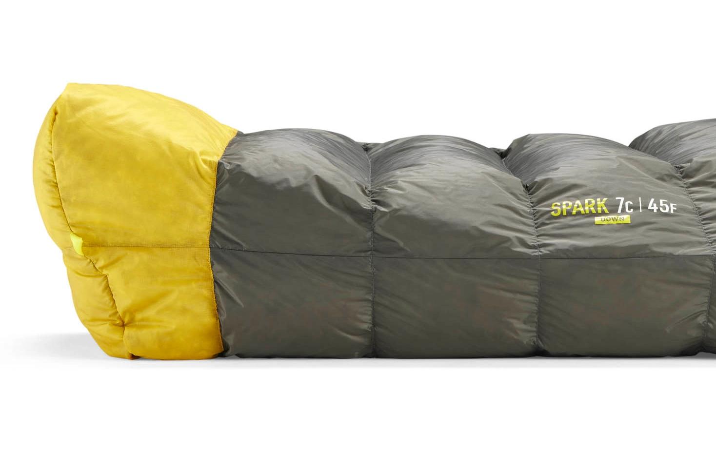 Spark -1C/30F L Polyester, Gelb/Schiefergrau<br>Mumienschlafsack