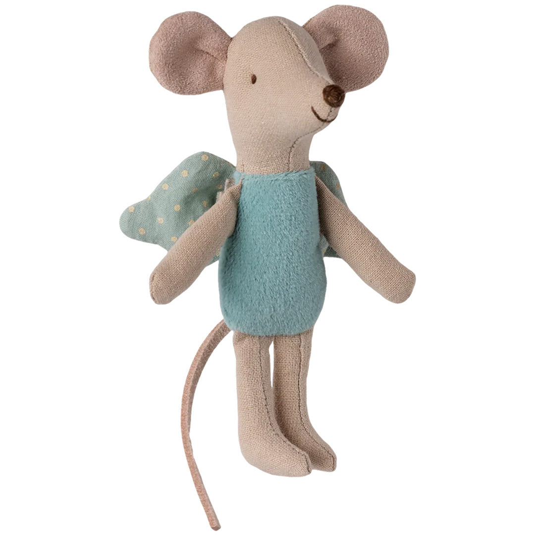 maileg knuffelmuis kleine fee - mint - 11 cm