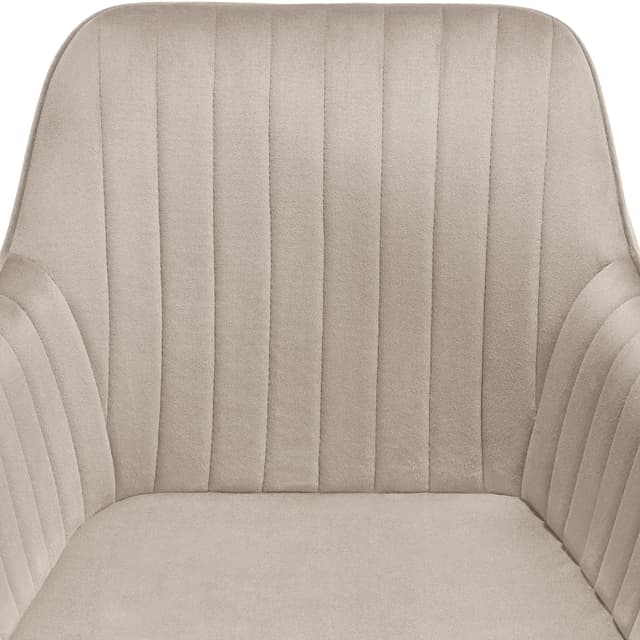 Stol Marilyn, velour, quiltet