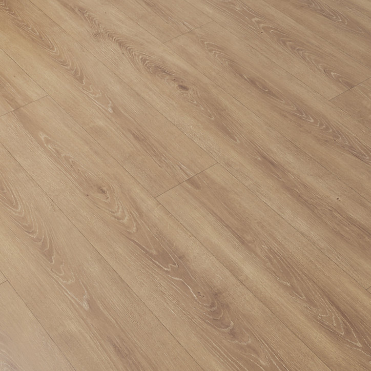 Sol stratifié clipsable Southwell chêne naturel 10 mm compatible pièces humides