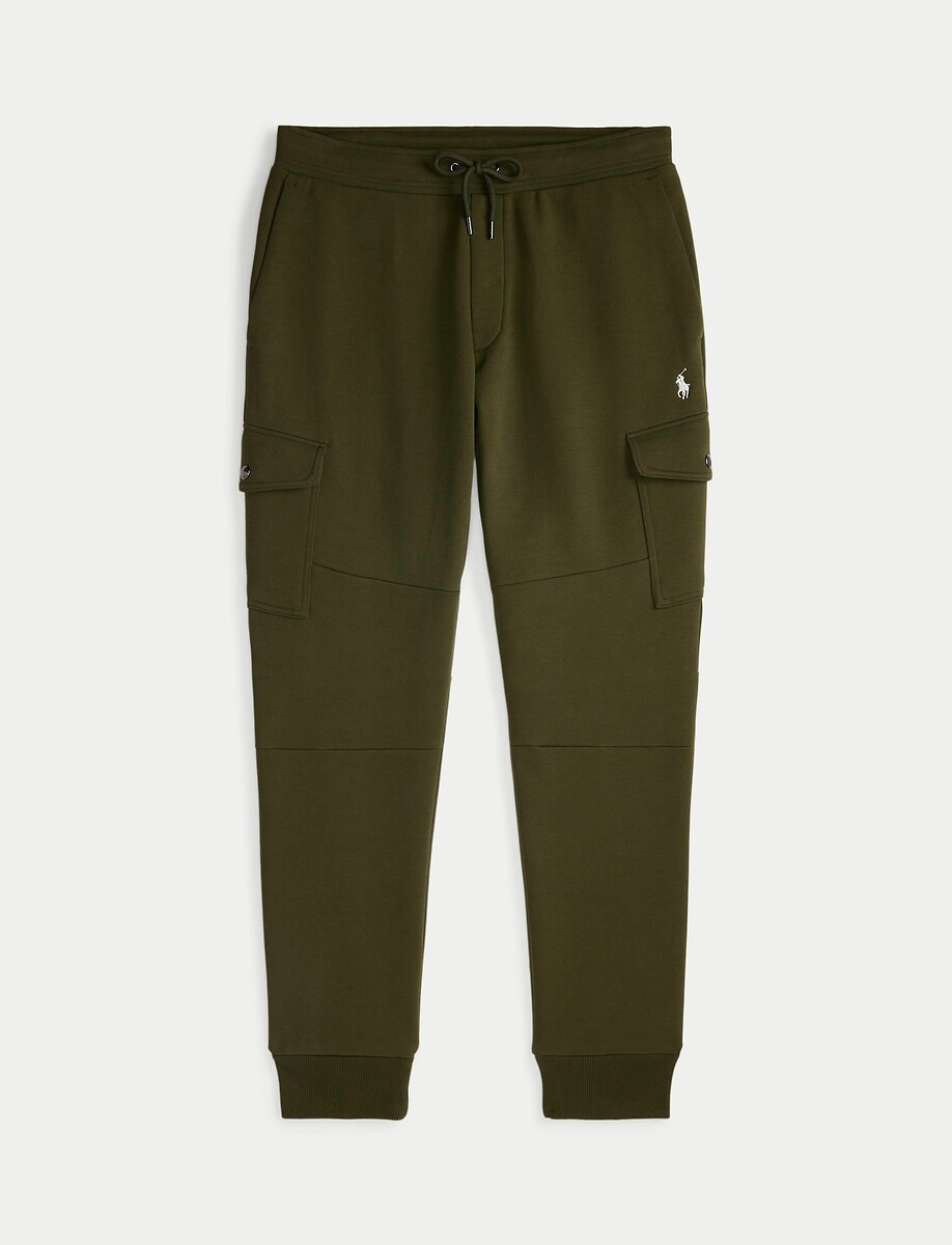 POLO RALPH LAUREN<br>Calças cargo em tecido de malha dupla
