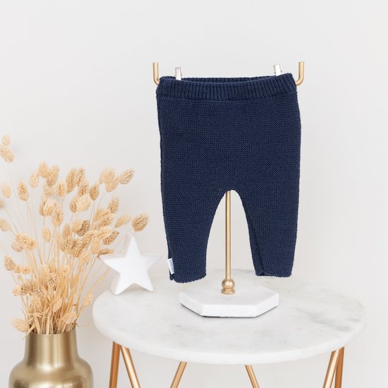 Pantalon Collection P'tit Bisou Trousseau Tricot 2019   Bleu marine        0-1 mois   de               P'tit bisou