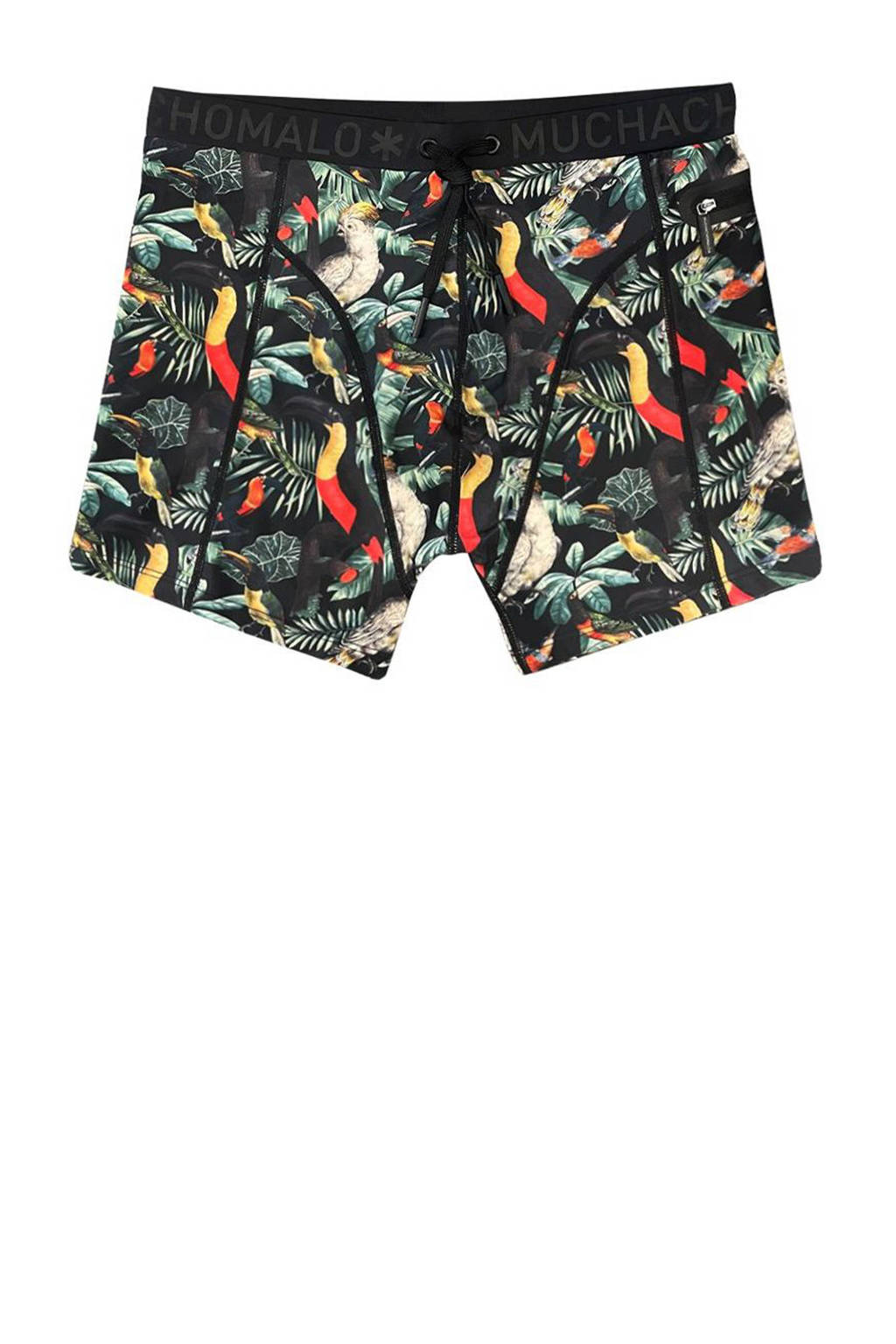 zwembroekzwemboxer zwart/multi