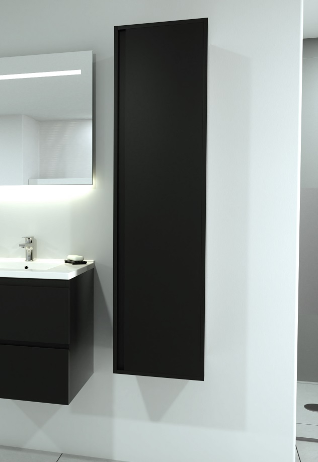 SCHADEMODEL: SaniGoods Sally badkamerkast 160cm mat zwart