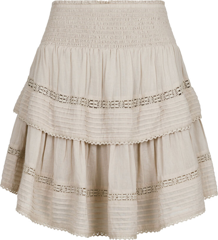 Neo Noir Kenia S Voile Skirt Sand