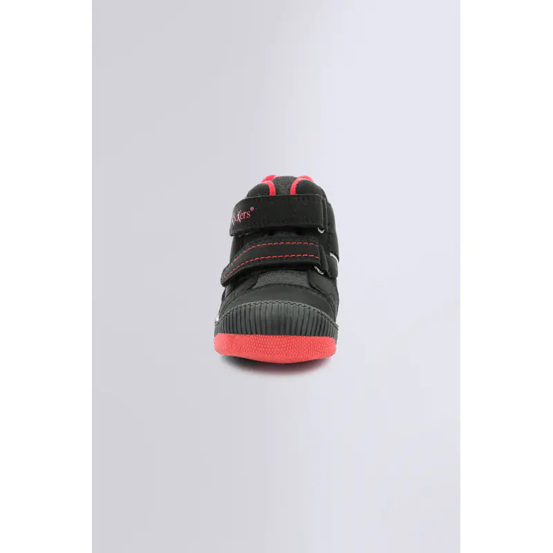 KICKOJA NOIR ROUGE BASKETS BASSES Synthétique Garçon