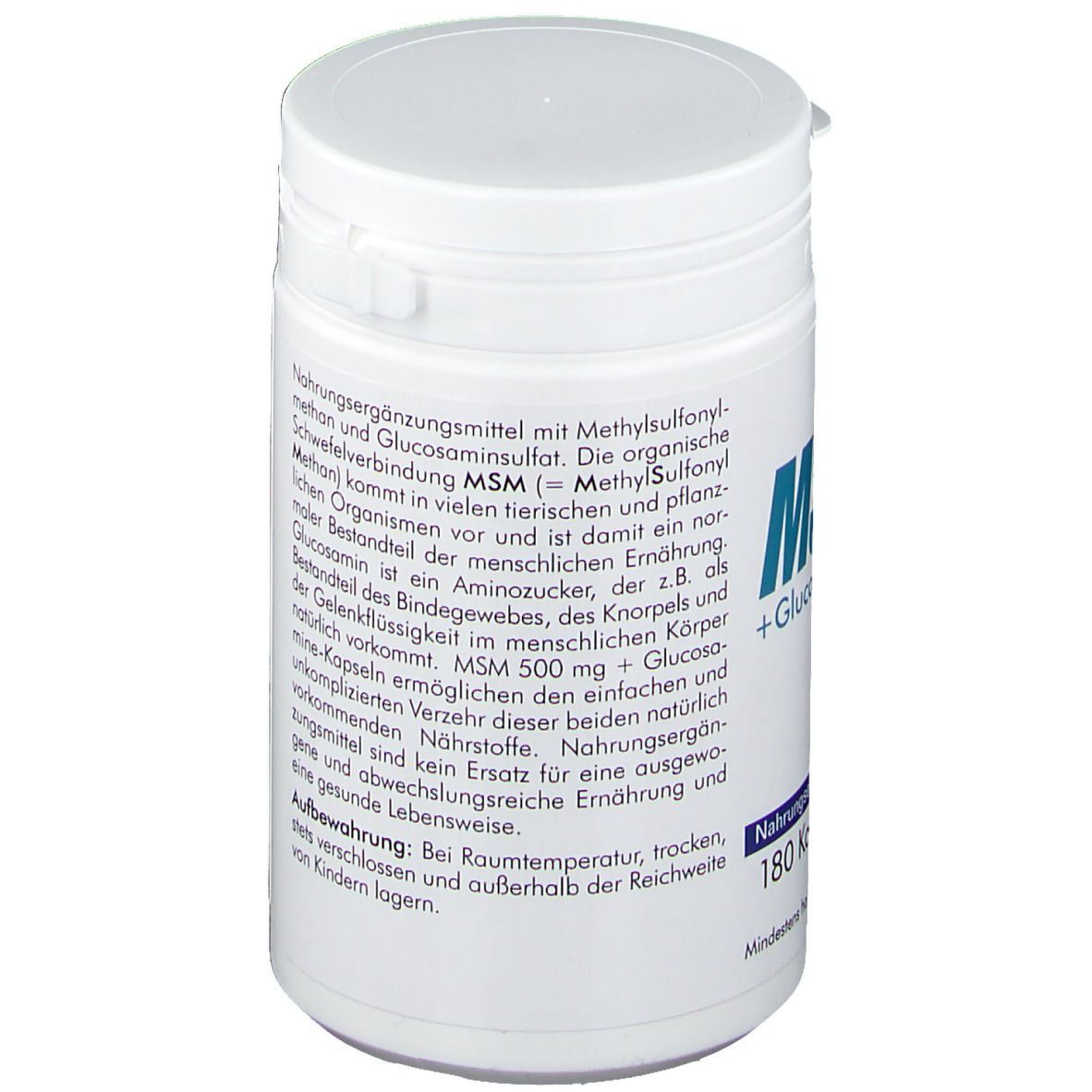 MSM 500 mg + 350 mg Glucosamin Kapseln