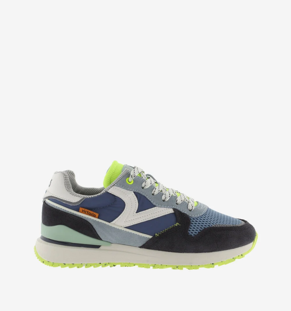 LEGGERA - NEÓN TOUCH Baskets détail fluo pour homme MARINO