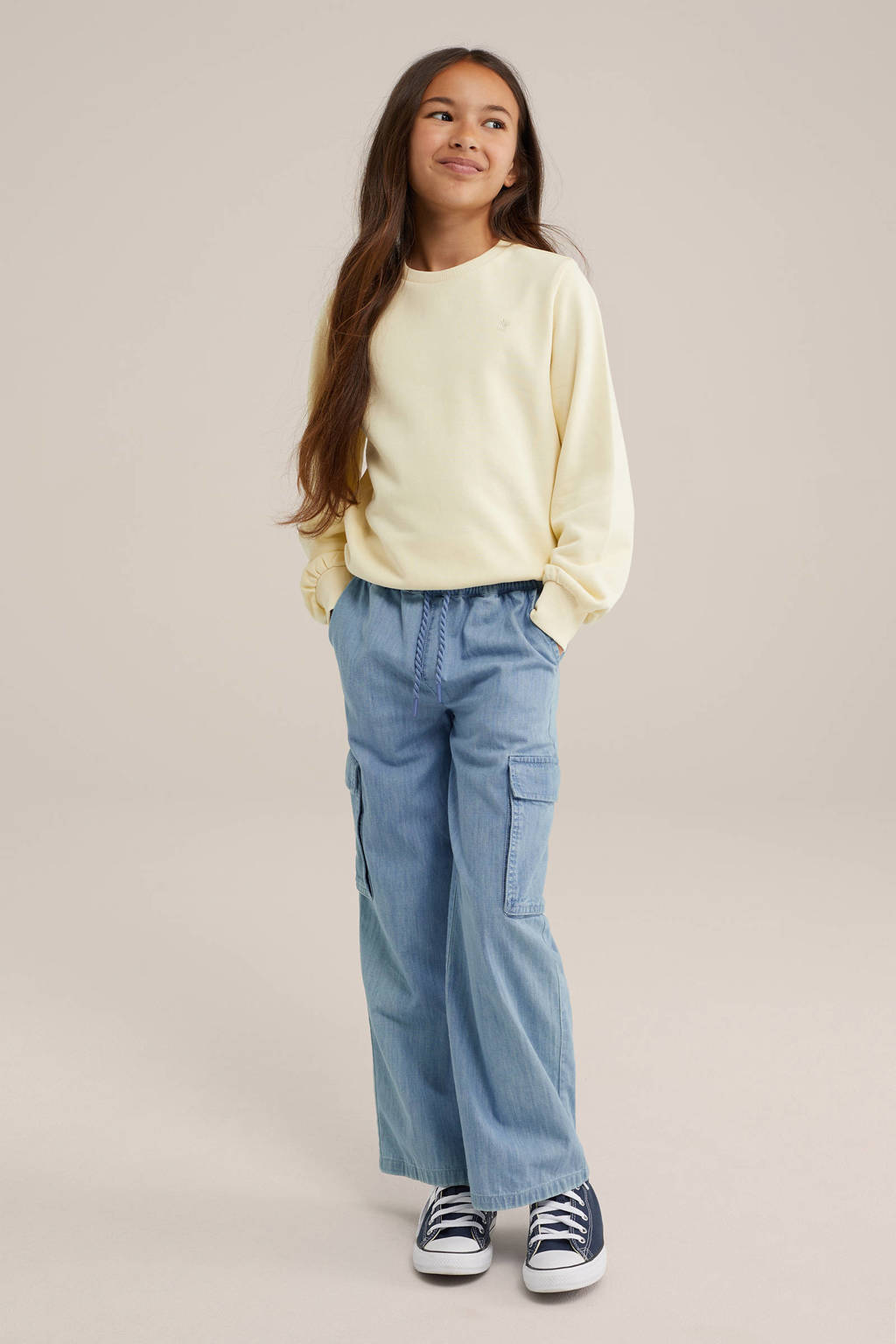WE Fashion sweater lichtgeel
