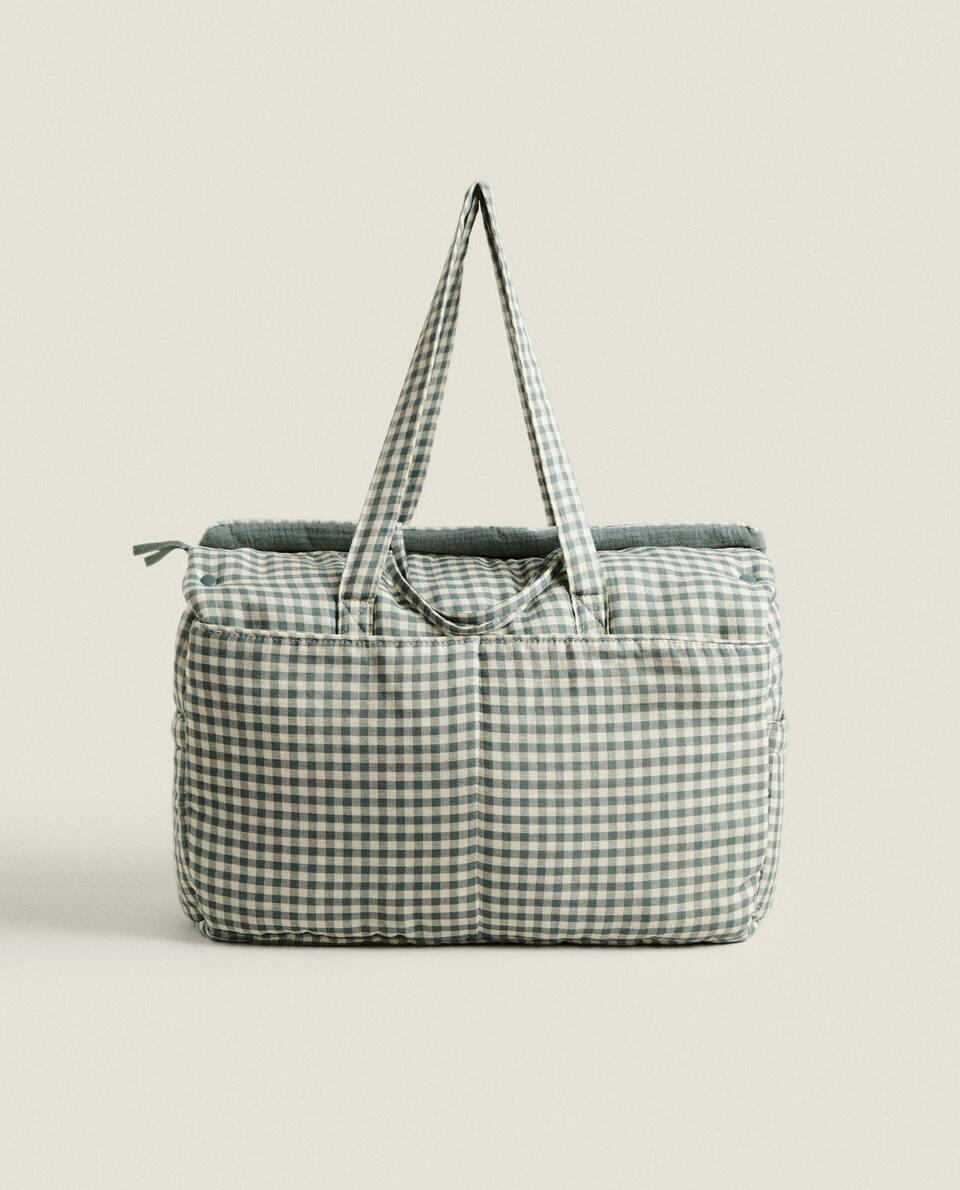 BOLSA DE MATERNIDADE INFANTIL XADREZ