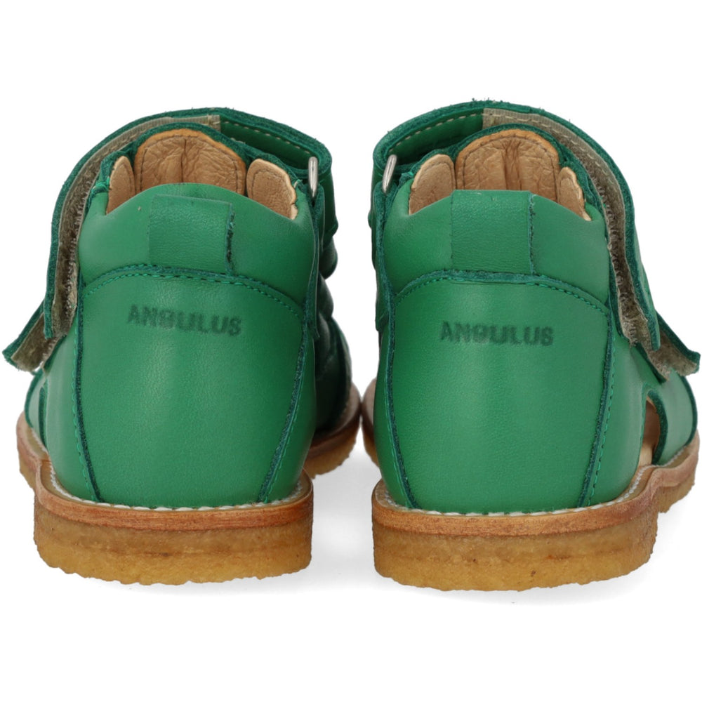 Køb Angulus Grass Green Begynder Sandal Med Velcrolukning