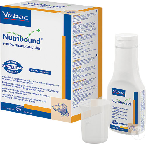 Virbac Nutribound Aliment Complémentaire Rétablissement Précoce Et Progressif Chiens 3x150ml