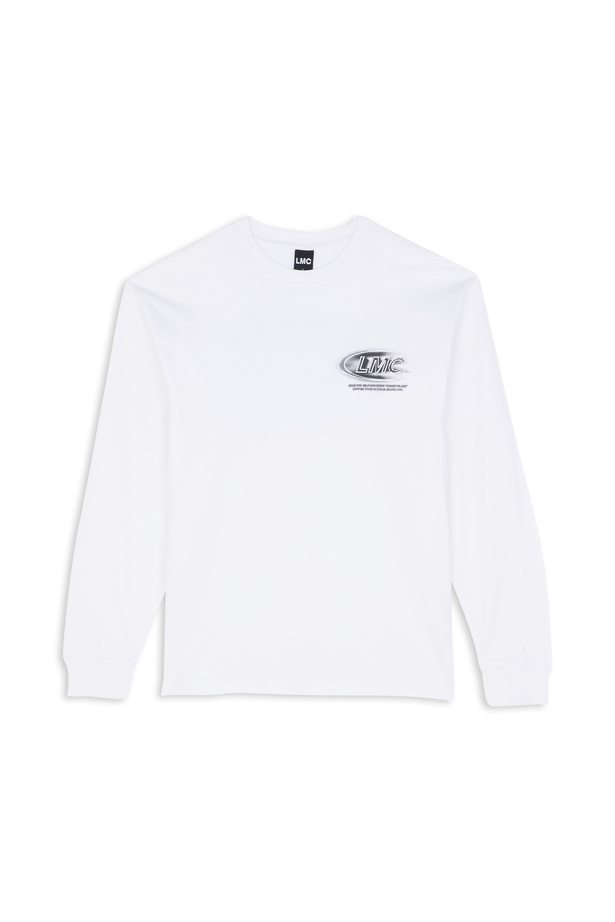 LOST MANAGEMENT CITIES T-shirt CREW LONG Blanc
