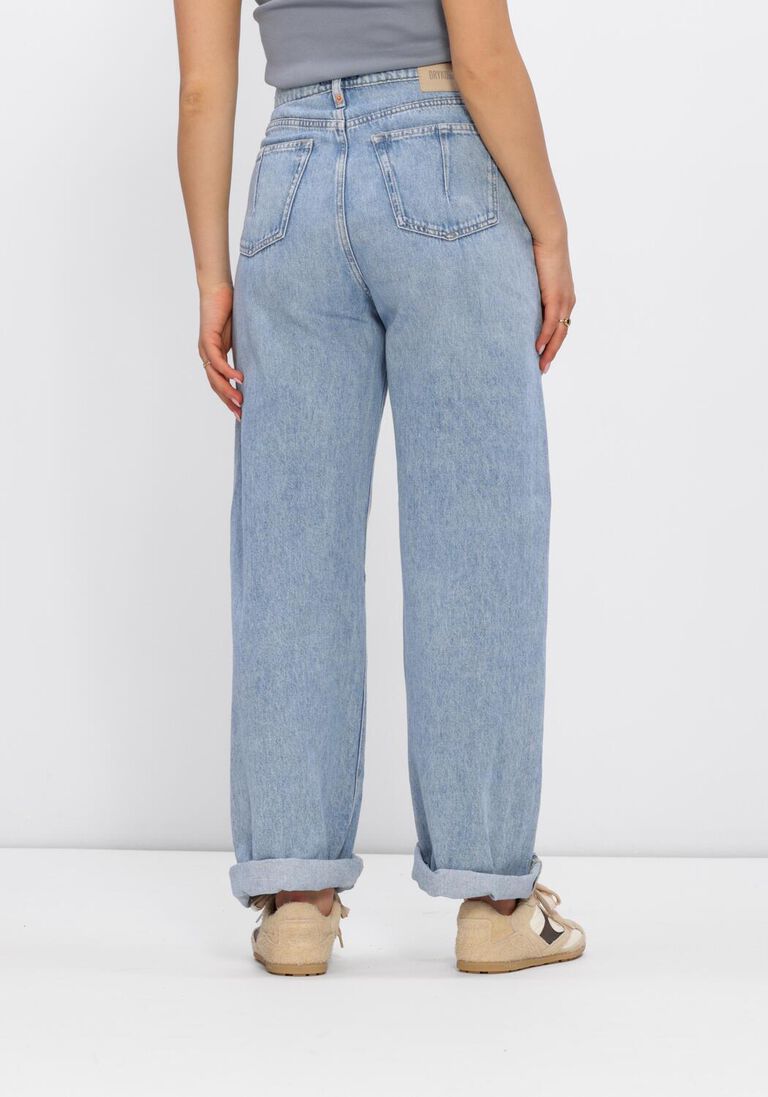 blauwe drykorn wide jeans liable barrel