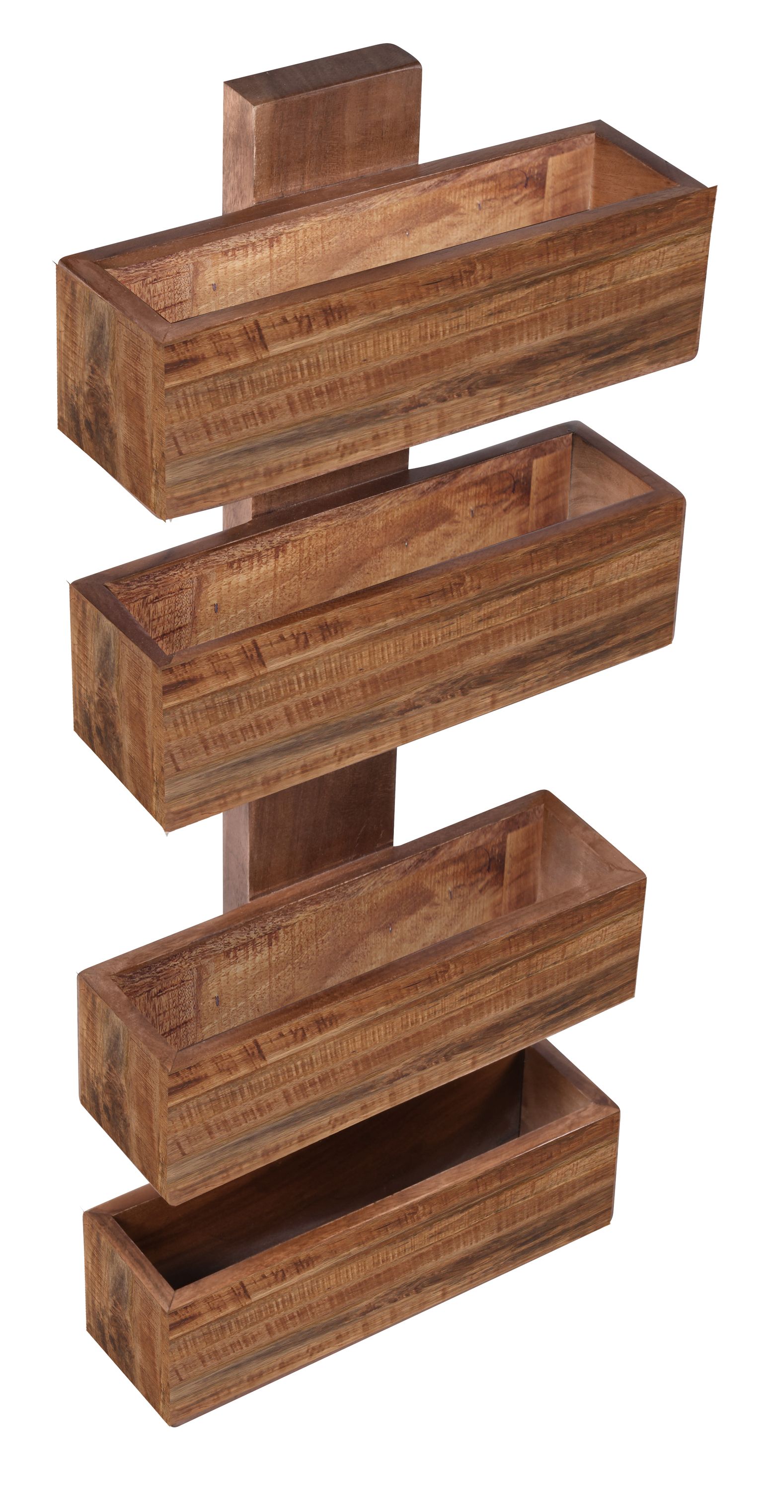 Wandregal Massivholz Bücherregal Holz Regal