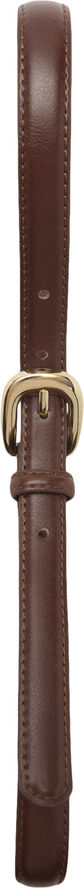 MANGO Buckle skinny belt Brown