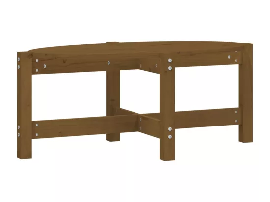 Table basse Marron miel 87x48x35 cm Bois massif de pin