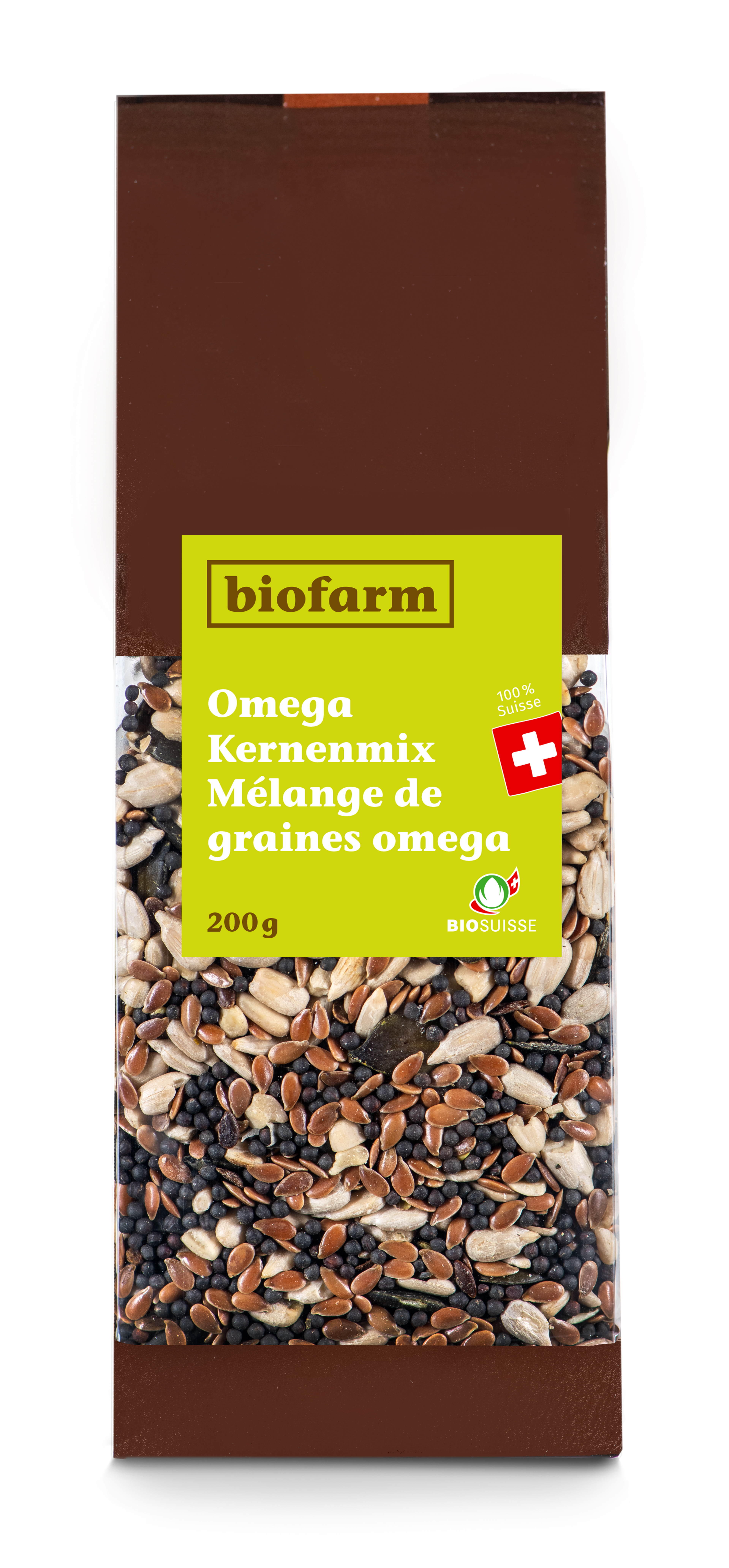 Biofarm Omega Kernen-Mix<br>200 g, Beutel, Knospe CH