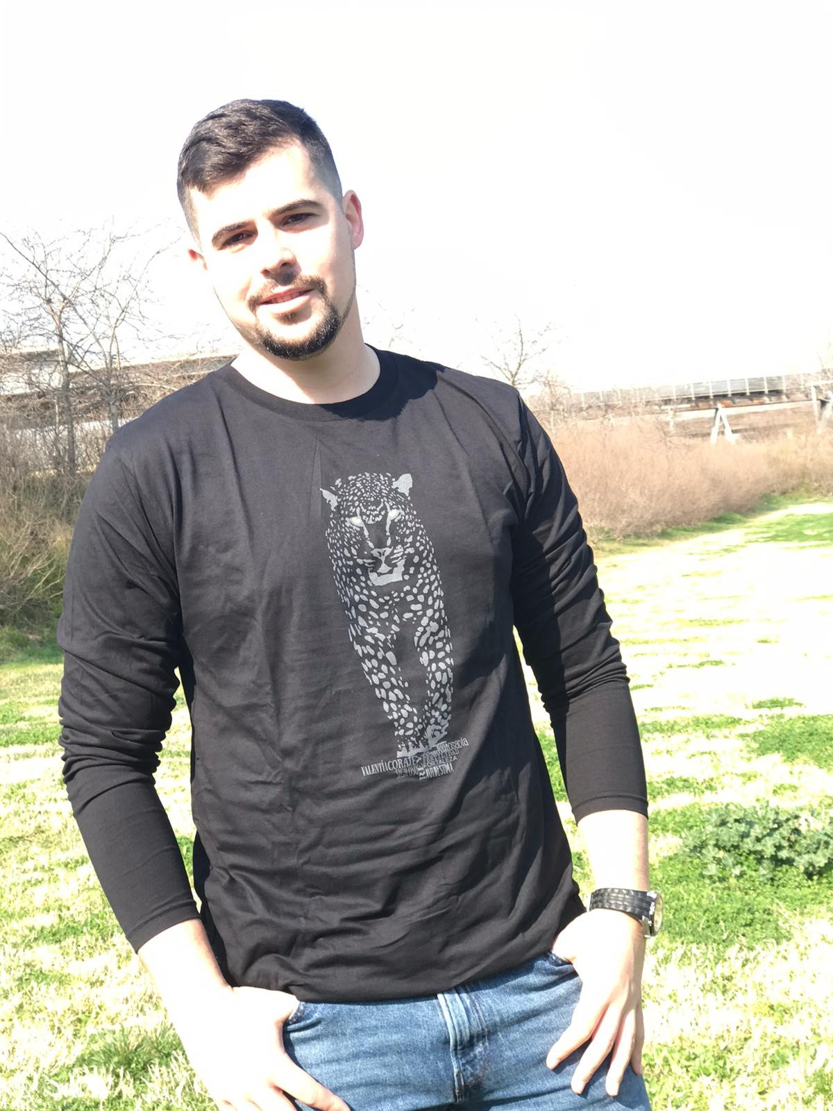 Camiseta unissex Jaguar, preta