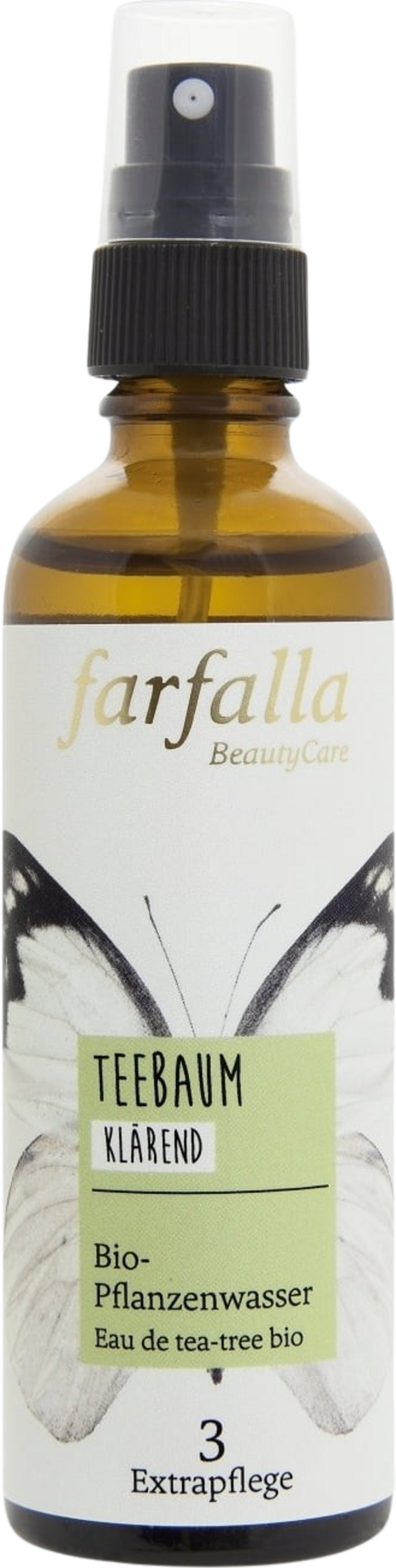 farfalla  Bio-Pflanzenwasser Teebaum, 75 ml