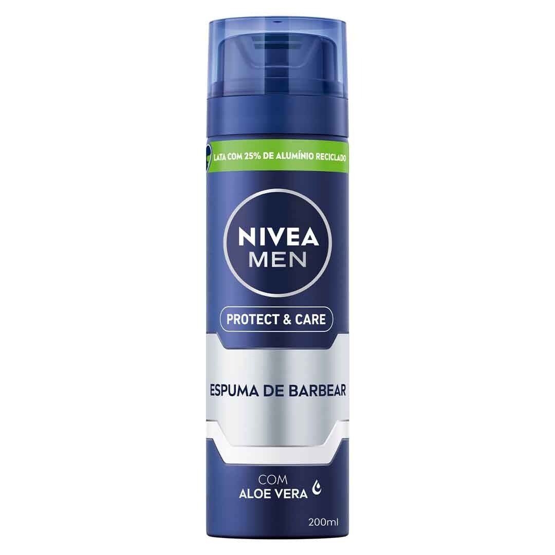 NIVEA  Espuma Barbear Protect & Care - 200ml