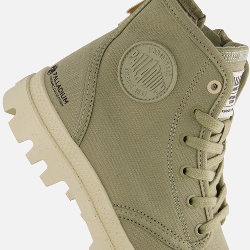 Palladium Hi Zip Sneakers groen Katoen