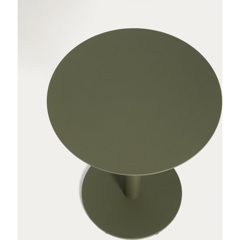 Table auxiliaire Asinara en aluminium vert Ø 40 cm