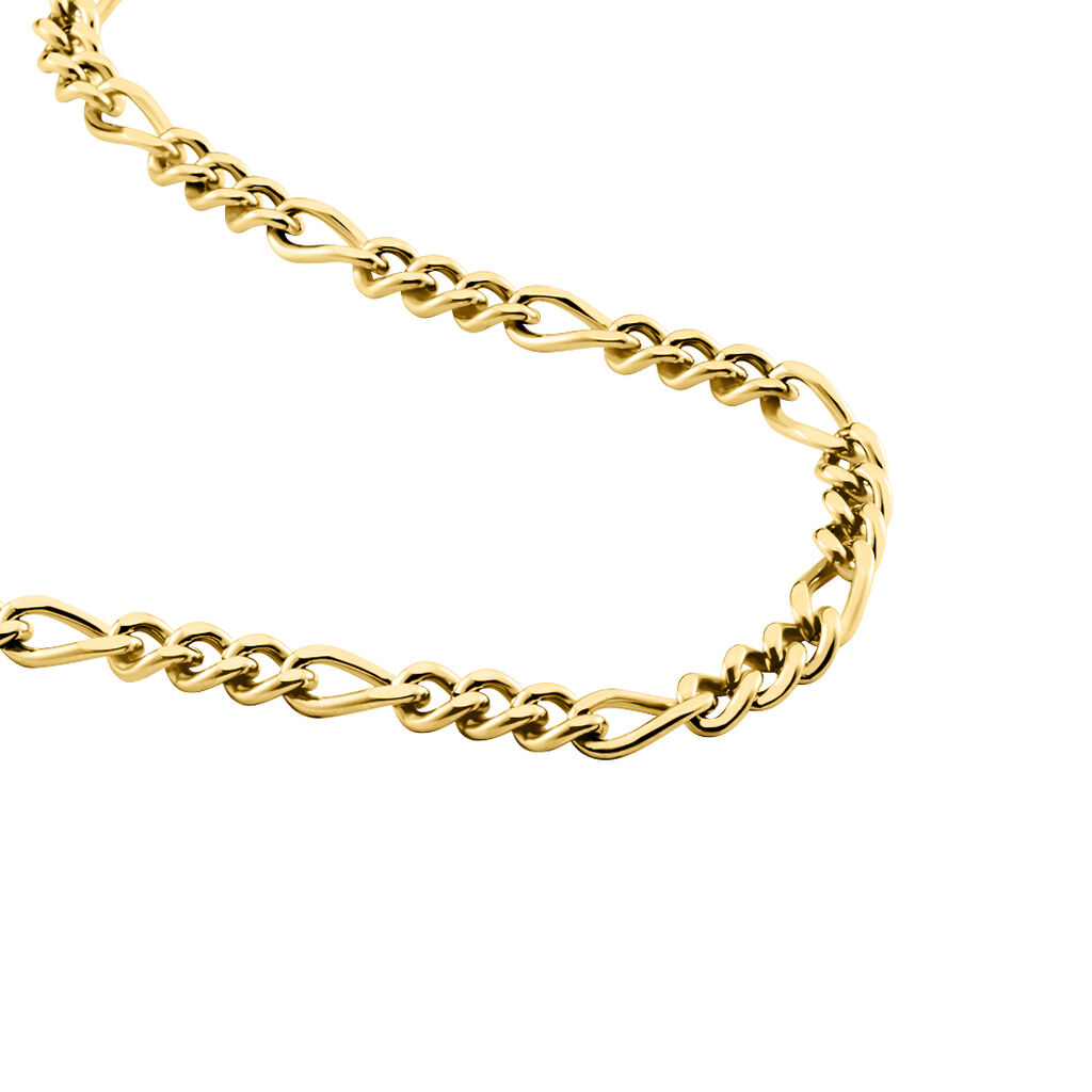 Collier Maille Acier Doré Virgil