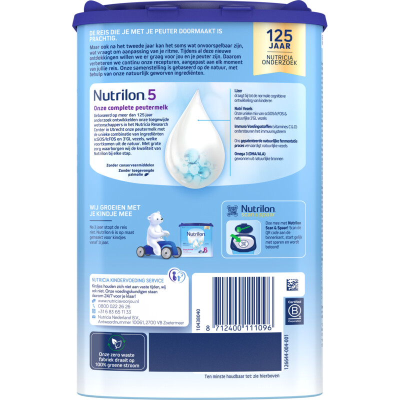 Nutrilon 5 peutermelk 2-3 jaar