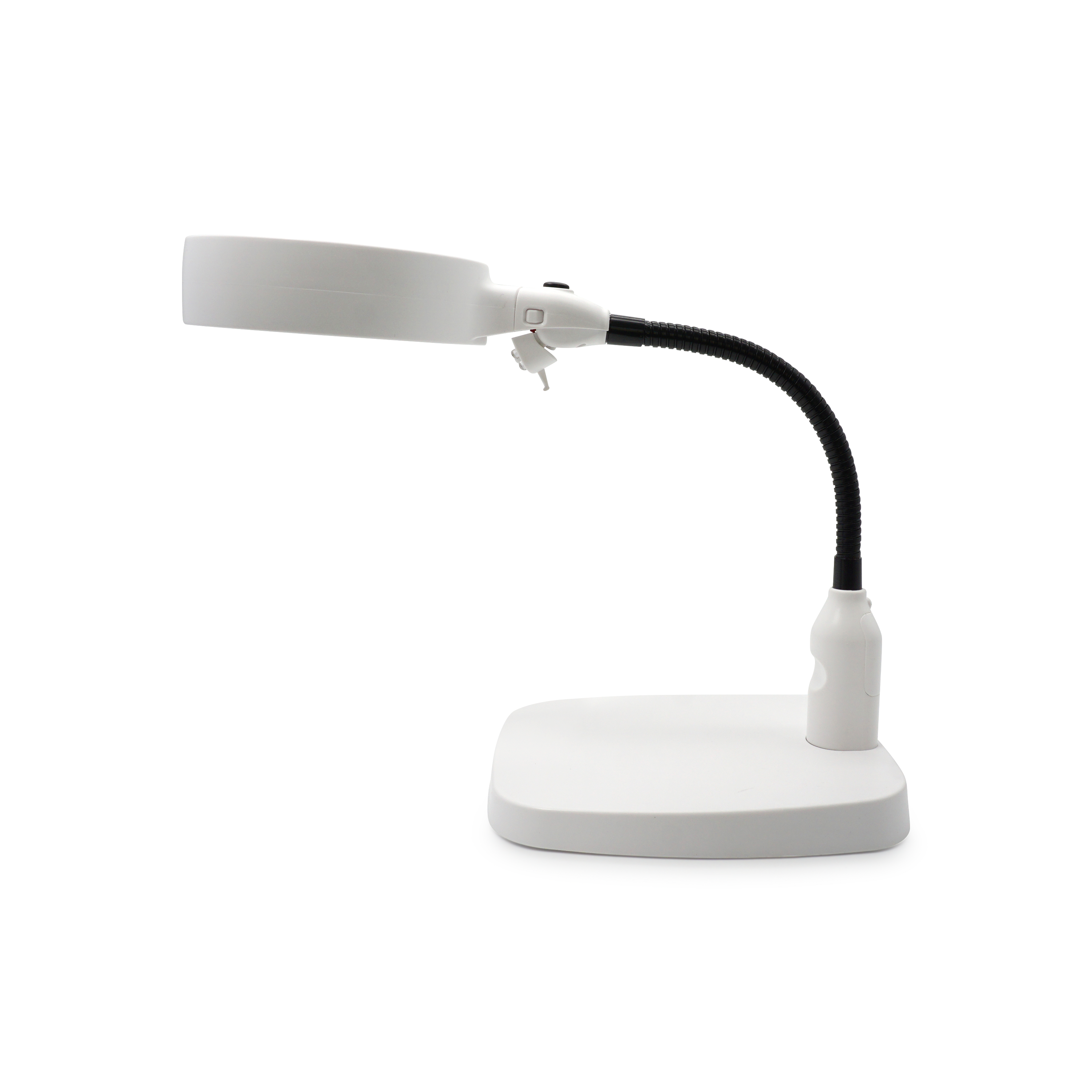 Multifunktions LED Lupe (10x Vergrösserung) mit 6 LED's für Reparaturen / Arbeiten - Weiss