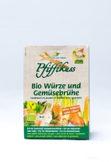 PFIFFIKUSS Streuwürze und Gemüsebrühe ohne Sellerie Bio 250 g