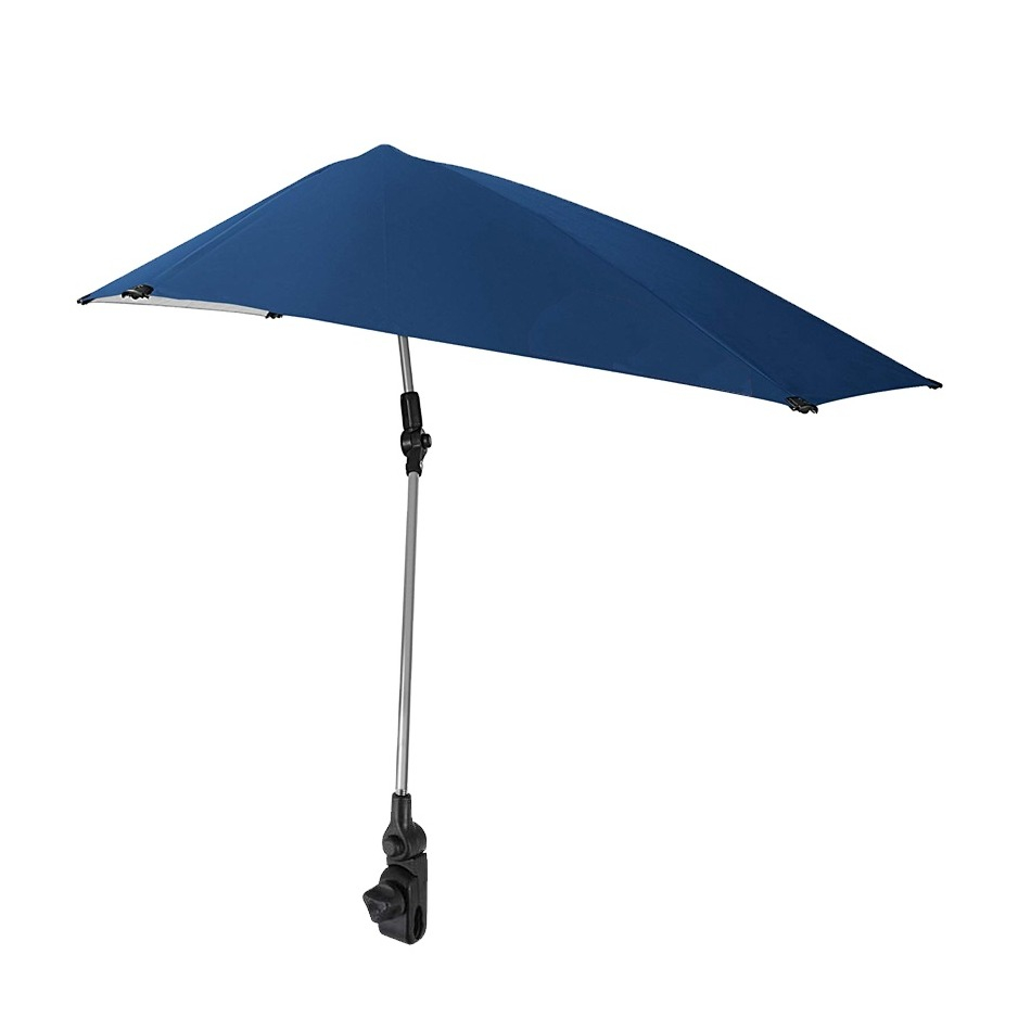 (120cm) Universal Clip-On Sonnenschirm Parasol für Kinderwagen / Anglerstuhl / Boot - Blau