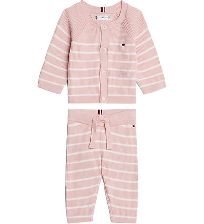 Tommy Hilfiger Gave?ske - Cardigan/Bukser - Strik - Soft Rose St