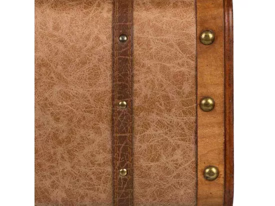 Valise en bois marron 38x23x13