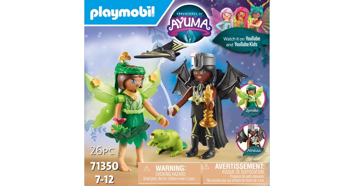 PLAYMOBILAyuma - Forest Fairy & Bat Fairy met totemdieren Constructiespeelgoed  (71350)