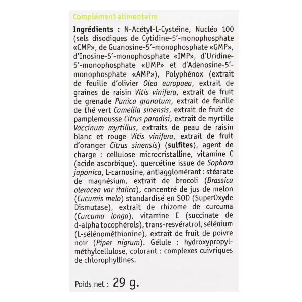 NHCO Nucleox Premium Antioxidante 42 cápsulas
