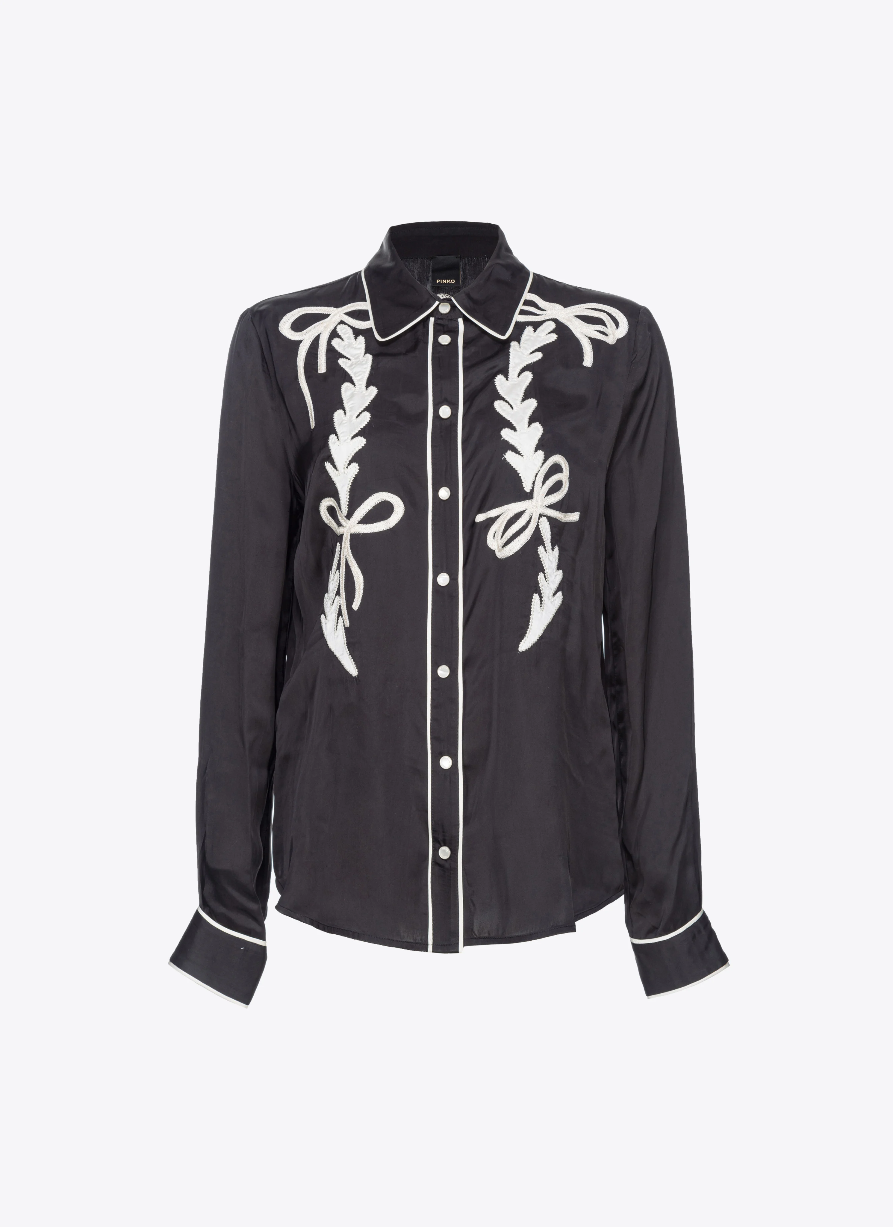 Chemise à broderie style western | Multicolore