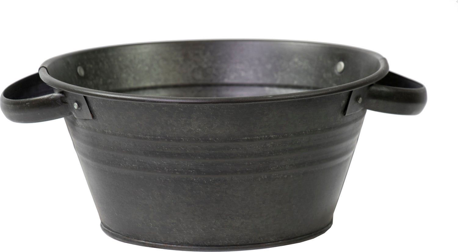 Mega Collections plantenteil Kunia zwart D 26 H 12,5 cm
