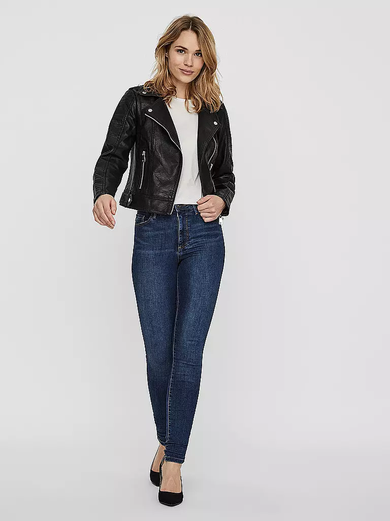 VERO MODA Jacke in Lederoptik VMKERRIULTRA schwarz
