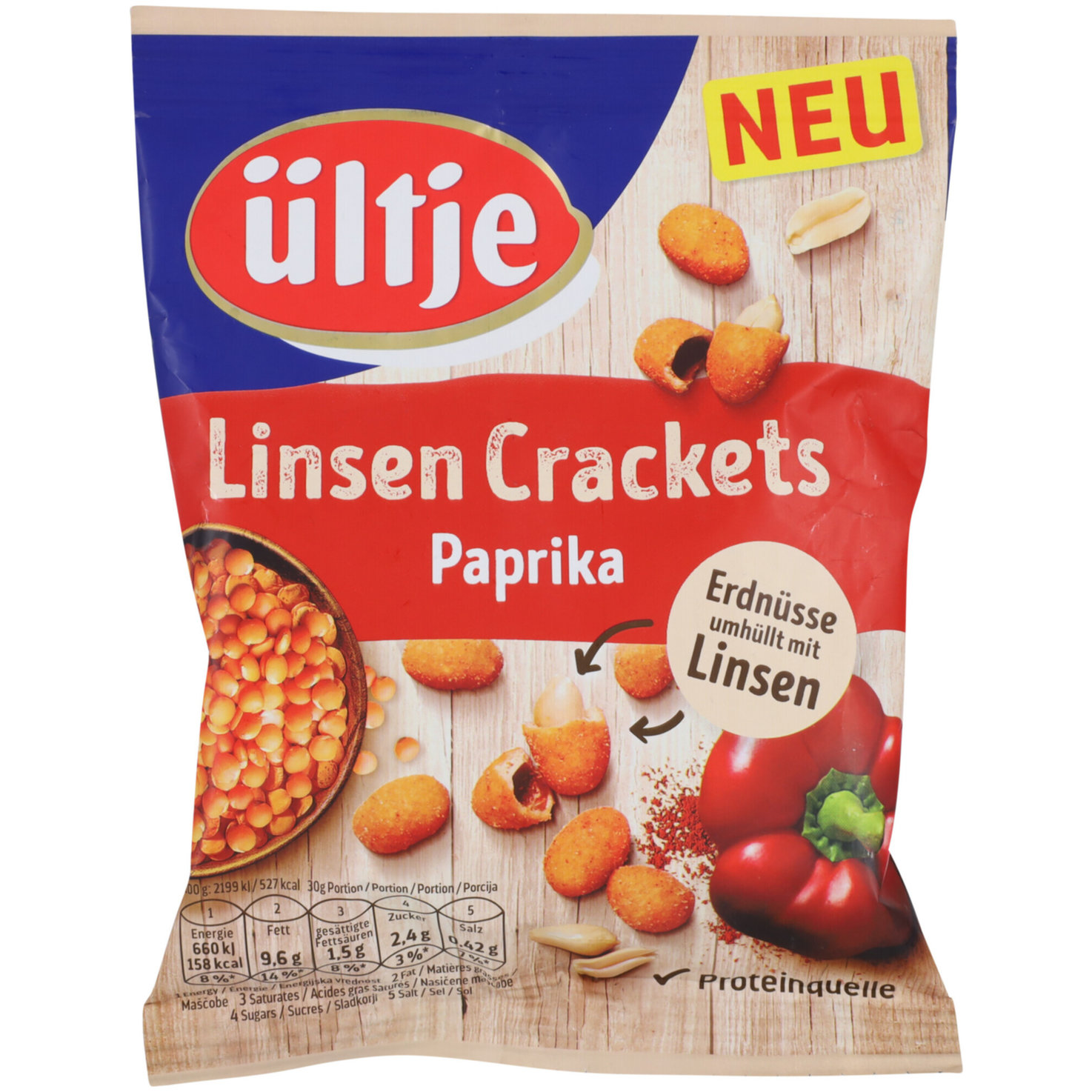 ültje Linsen Crackets Paprika