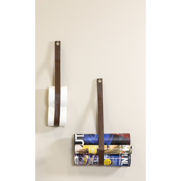 Duraline plankdrager bruin leer 2 stuks