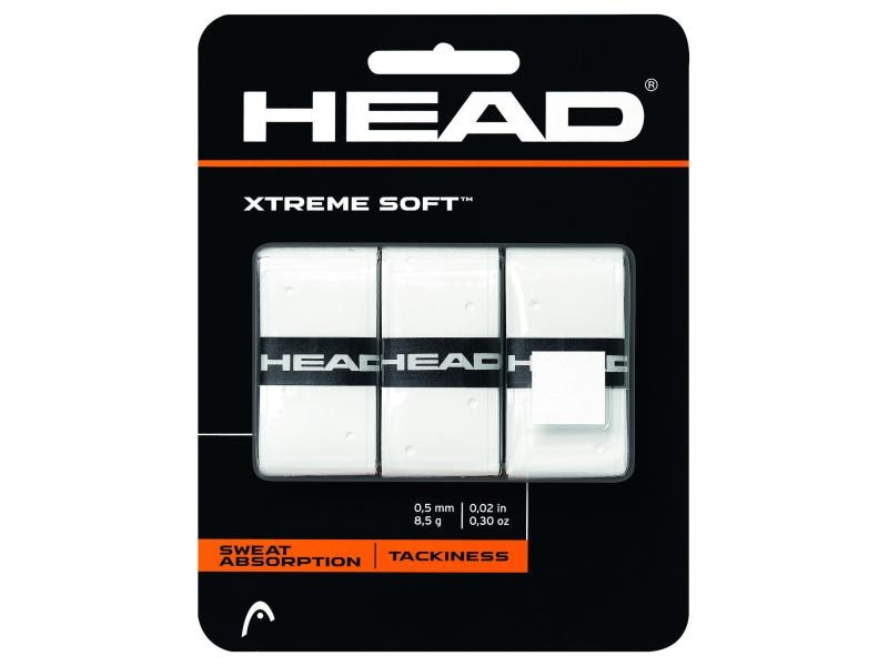 HEAD Grip Tape Tennis Overgrip Xtremesoft weiss Griffband, 3er-Pack