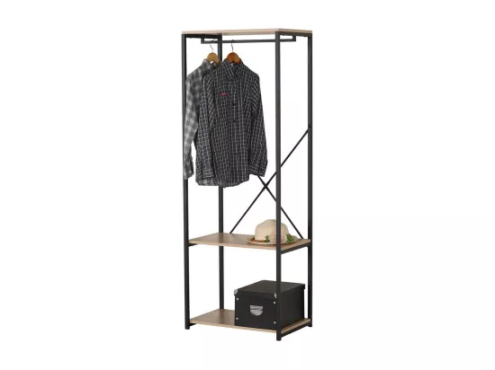 Penderie Industrielle avec 2 Étagères - L60 x H167 cm