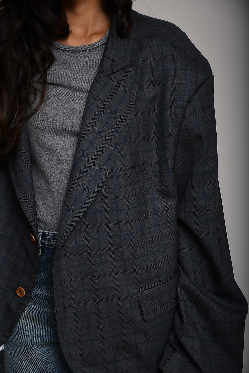 Alba checked wool blazer