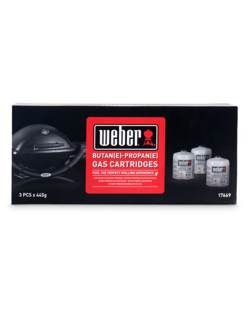 Weber Gasbusjes Driepak - Barbecue - 3x450 g